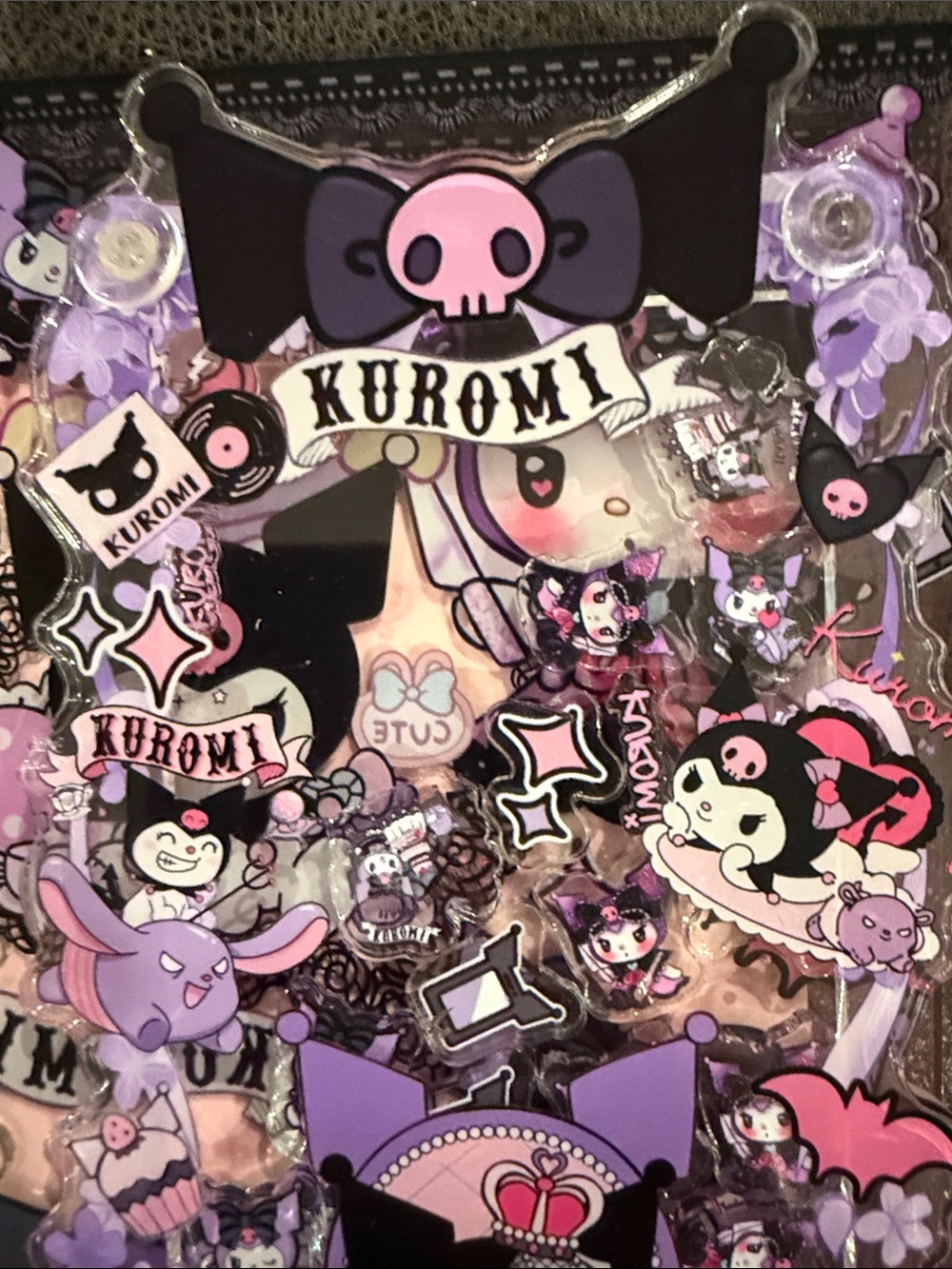 Purple Decorative Kuromi Acrylic Shaker  Journal - Picture 6 of 6